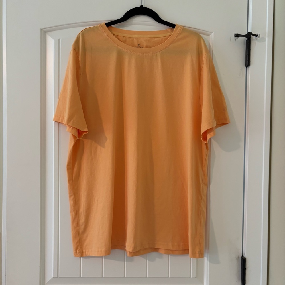 Men’s Vustra Big and Tall Casual Orange Short Sleeve Tee